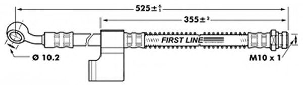 Tubo flexible de frenos FBH7037