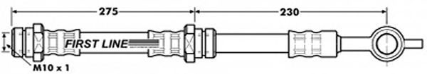 Tubo flexible de frenos FBH7058
