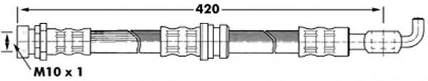 Tubo flexible de frenos FBH7078