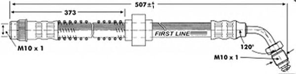 Tubo flexível de travão FBH7132