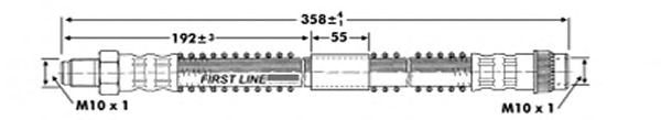 Tubo flexible de frenos FBH7133