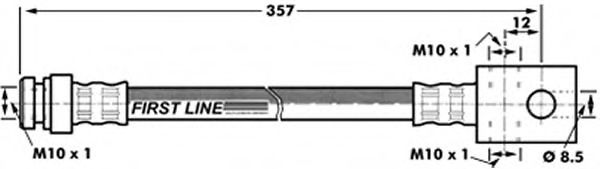 Tubo flexível de travão FBH7166