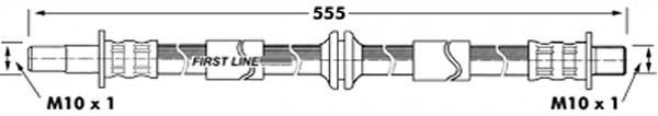 Tubo flexível de travão FBH7305
