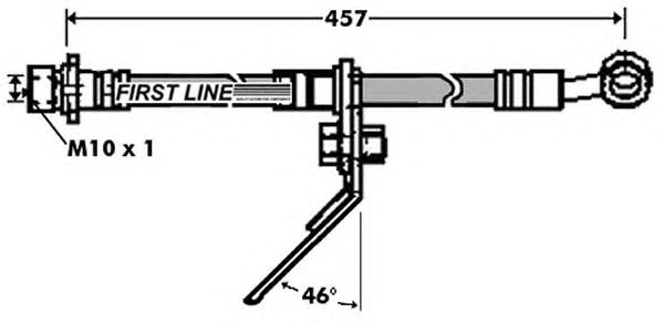 Tubo flexible de frenos FBH7435