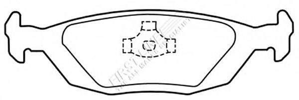 Комплект тормозных колодок, дисковый тормоз FBP1472