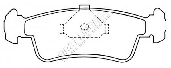 Комплект тормозных колодок, дисковый тормоз FBP1536