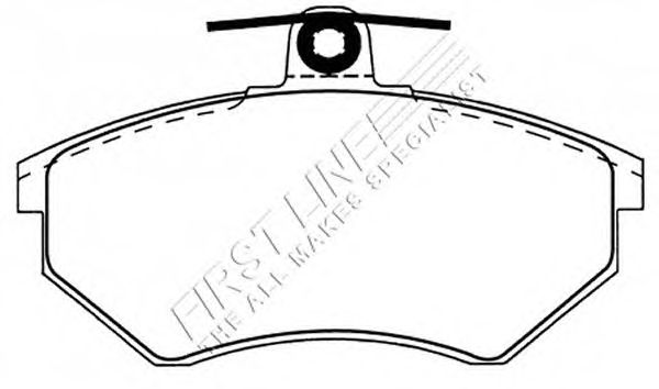 Комплект тормозных колодок, дисковый тормоз FBP3042