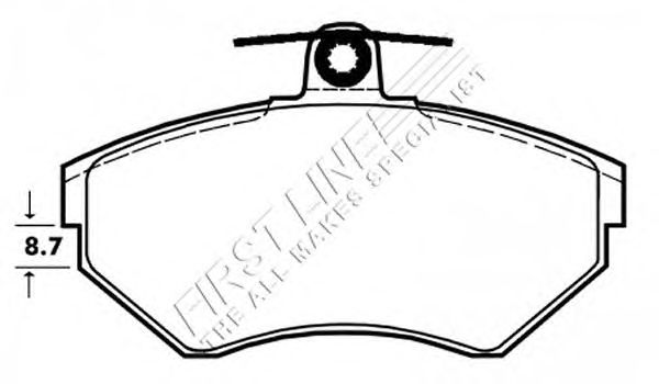 Комплект тормозных колодок, дисковый тормоз FBP3245