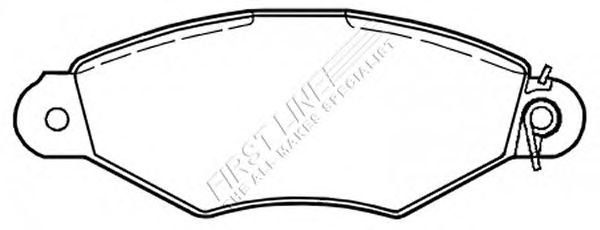 Комплект тормозных колодок, дисковый тормоз FBP3247
