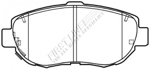 Комплект тормозных колодок, дисковый тормоз FBP3480
