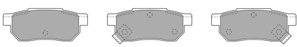 Комплект тормозных колодок, дисковый тормоз FBP-0663
