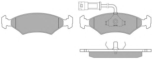 Комплект тормозных колодок, дисковый тормоз FBP-0353-01
