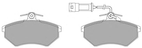 Комплект тормозных колодок, дисковый тормоз FBP-0446