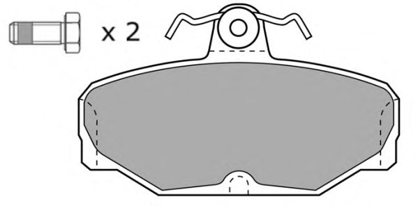 Комплект тормозных колодок, дисковый тормоз FBP-0526-01