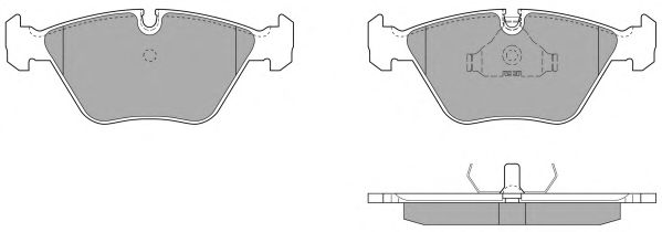 Комплект тормозных колодок, дисковый тормоз FBP-0625