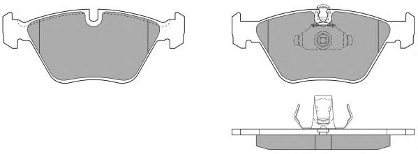Kit de plaquettes de frein, frein à disque FBP-0624-01