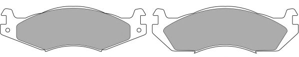 Комплект тормозных колодок, дисковый тормоз FBP-0674