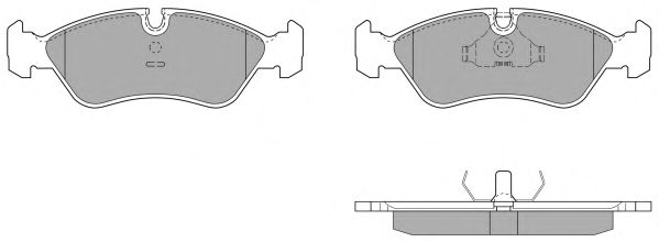 Комплект тормозных колодок, дисковый тормоз FBP-0731