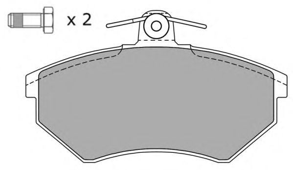 Комплект тормозных колодок, дисковый тормоз FBP-0810-01