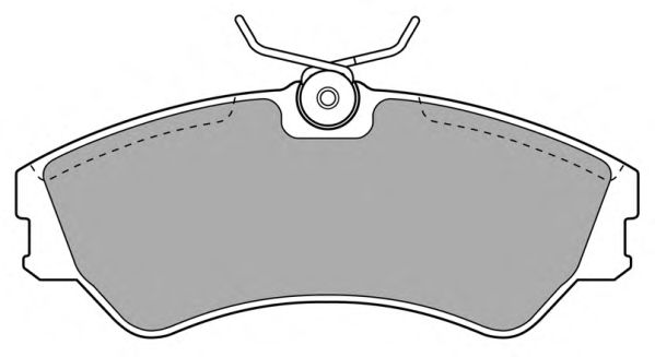 Комплект тормозных колодок, дисковый тормоз FBP-0818