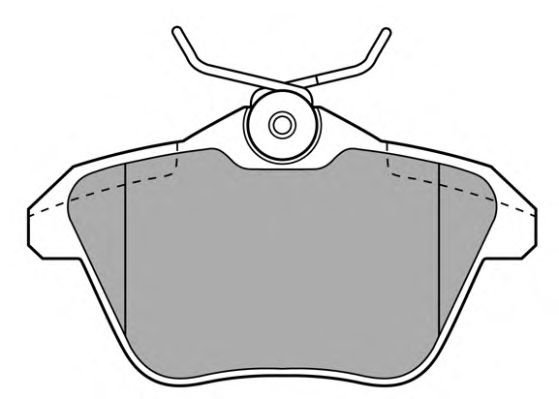 Комплект тормозных колодок, дисковый тормоз FBP-0894