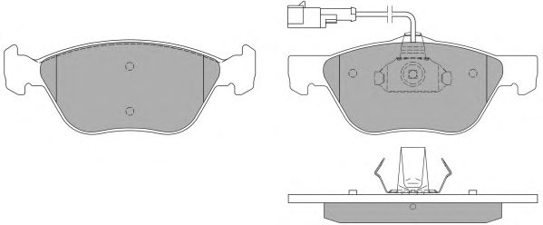 Комплект тормозных колодок, дисковый тормоз FBP-0972