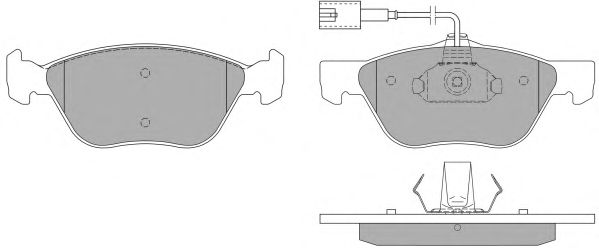 Kit de plaquettes de frein, frein à disque FBP-0972-01