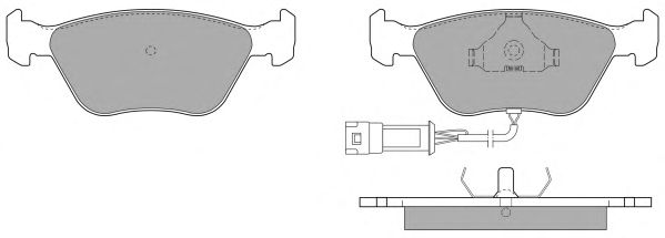 Комплект тормозных колодок, дисковый тормоз FBP-1028-01