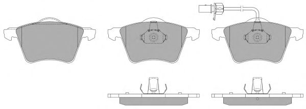 Комплект тормозных колодок, дисковый тормоз FBP-1149-01