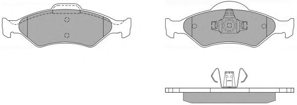 Brake Pad Set, disc brake FBP-1158