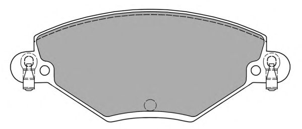 Комплект тормозных колодок, дисковый тормоз FBP-1191