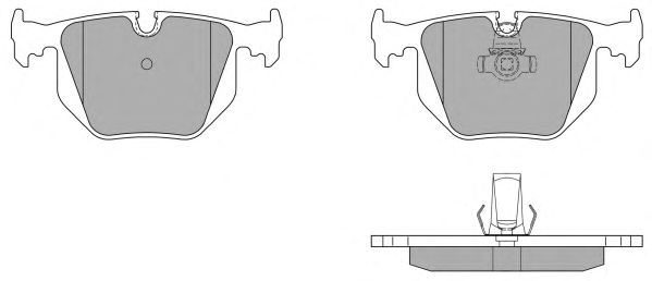 Комплект тормозных колодок, дисковый тормоз FBP-1334