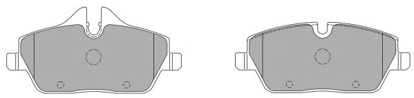 Комплект тормозных колодок, дисковый тормоз FBP-1385
