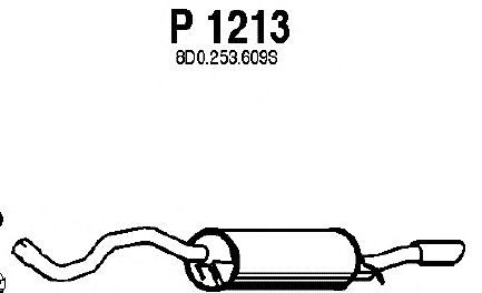 Silencieux arrière P1213
