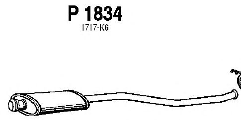 Silencieux central P1834