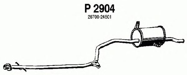 Silenciador posterior P2904