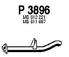 Tubo de escape P3896