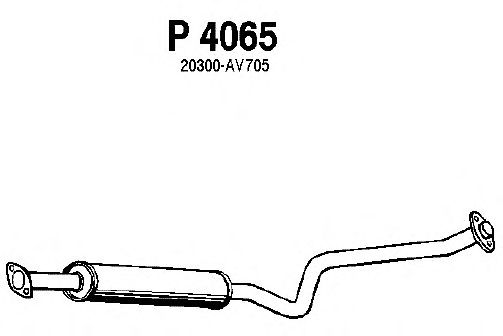 silenciador del medio P4065