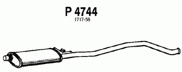 Mittelschalldämpfer P4744