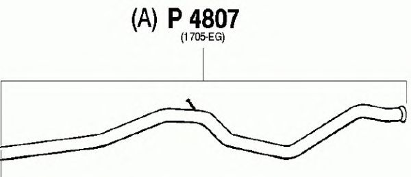 Труба выхлопного газа P4807