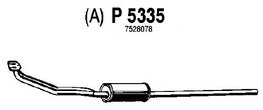 Panela de escape dianteira P5335