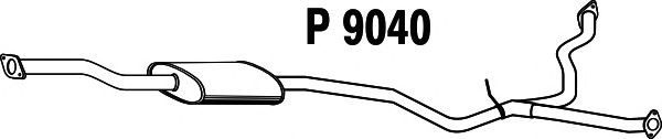 Midterste lyddæmper P9040