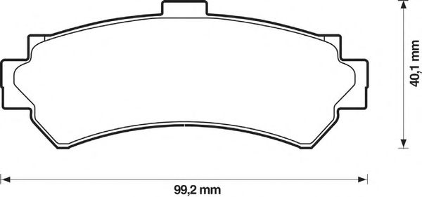 Комплект тормозных колодок, дисковый тормоз 572398S
