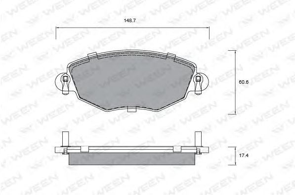 Brake Pad Set, disc brake 151-1293