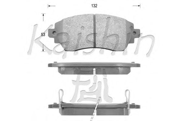 Комплект тормозных колодок, дисковый тормоз D2194