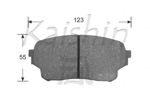Комплект тормозных колодок, дисковый тормоз D9045