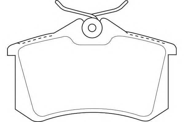 Комплект тормозных колодок, дисковый тормоз WBP20961C