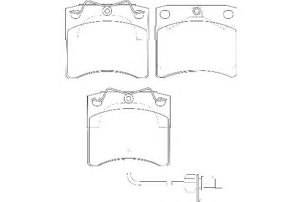 Комплект тормозных колодок, дисковый тормоз WBP20651A