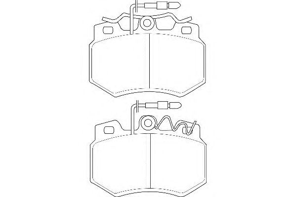 Комплект тормозных колодок, дисковый тормоз WBP20923A
