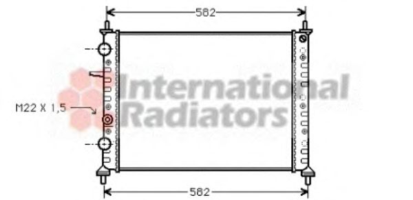 Radiator, engine cooling 17002161